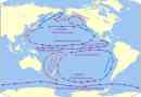 Pacific przepływy - zimno i ciepłe, cechy i mapa