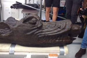 Głowa morskiego potwora została złapana w szwecji